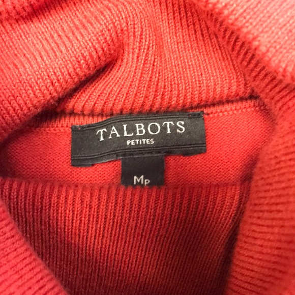 Talbots Turtleneck PM pumpkin orange - Picture 2 of 4